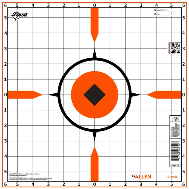 Allen EZ-Aim Zielscheiben Papier 58x89 cm 10er orange