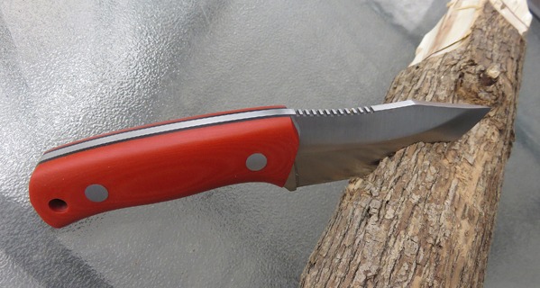 Joker Erizo TS1 CN81 Jagdmesser Orange 7,5 cm Micarta
