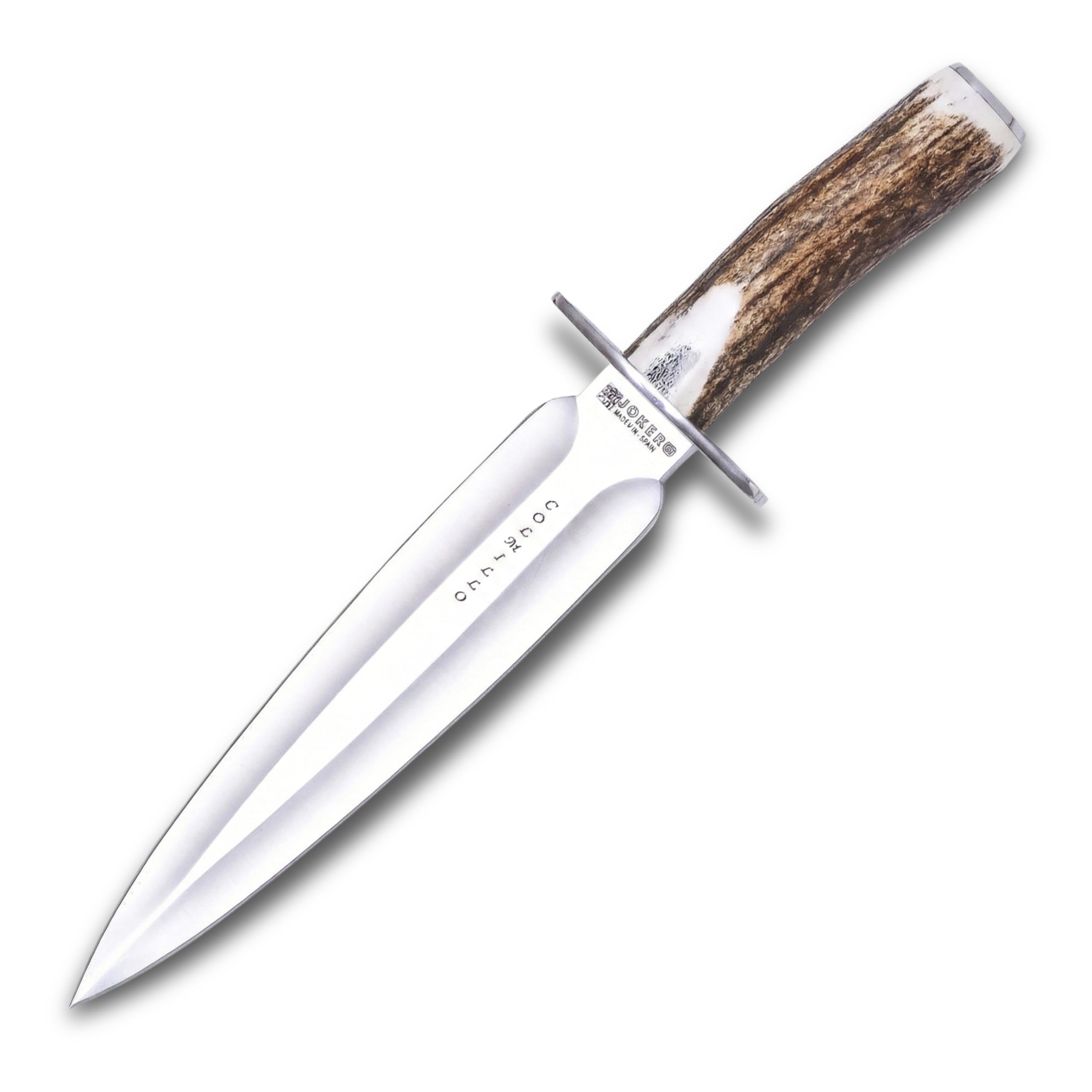 Joker Colmillo CC108 Jagdmesser Hirschhorn Lederscheide