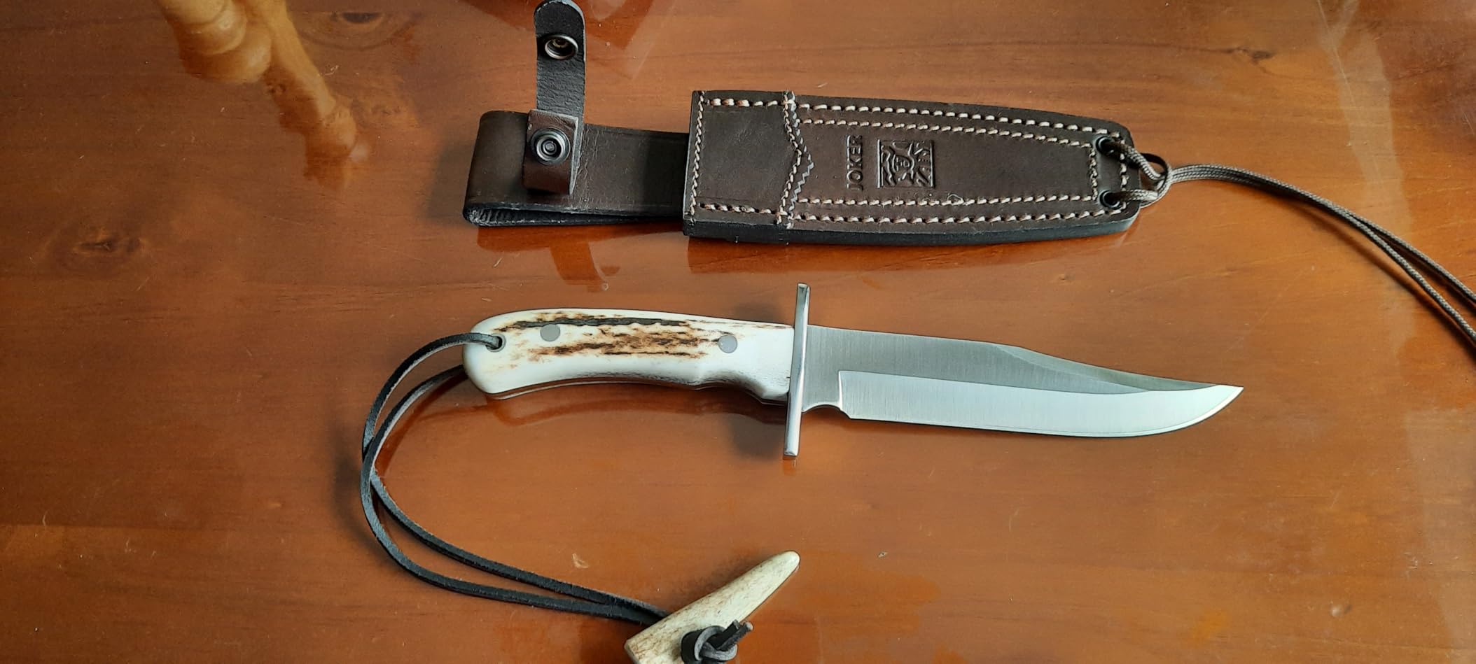 Joker Bowie CC96 Gürtelmesser Hirschhorn 16 cm
