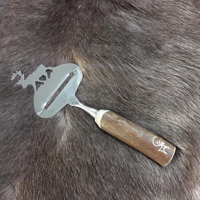 Wood Jewel Rentier Käsereibe Geweihgriff Gravur