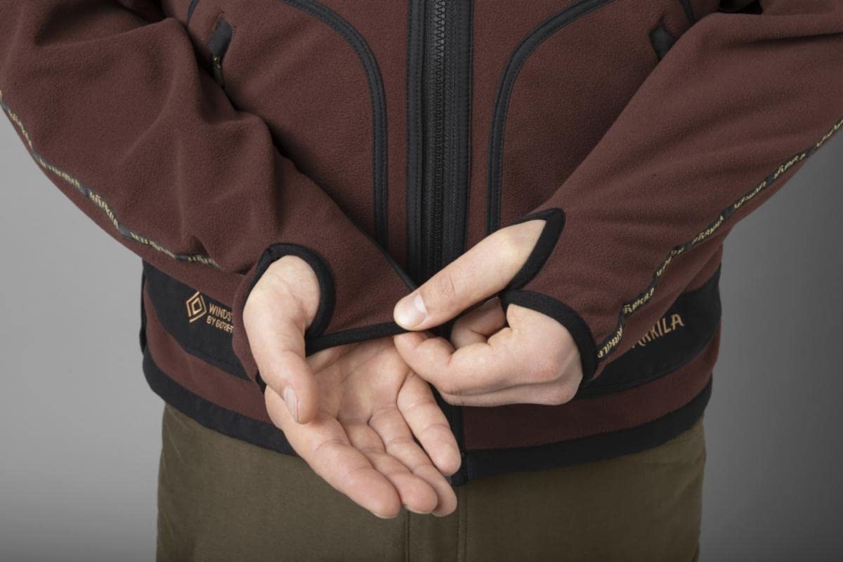 Härkila Kamko Fleecejacke Herren Green/Bordeaux Wende