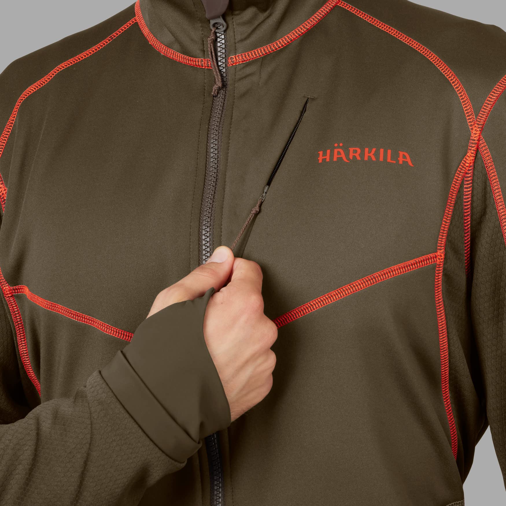 Härkila Scandinavian Fleecejacke Willow Green M atmungsaktiv