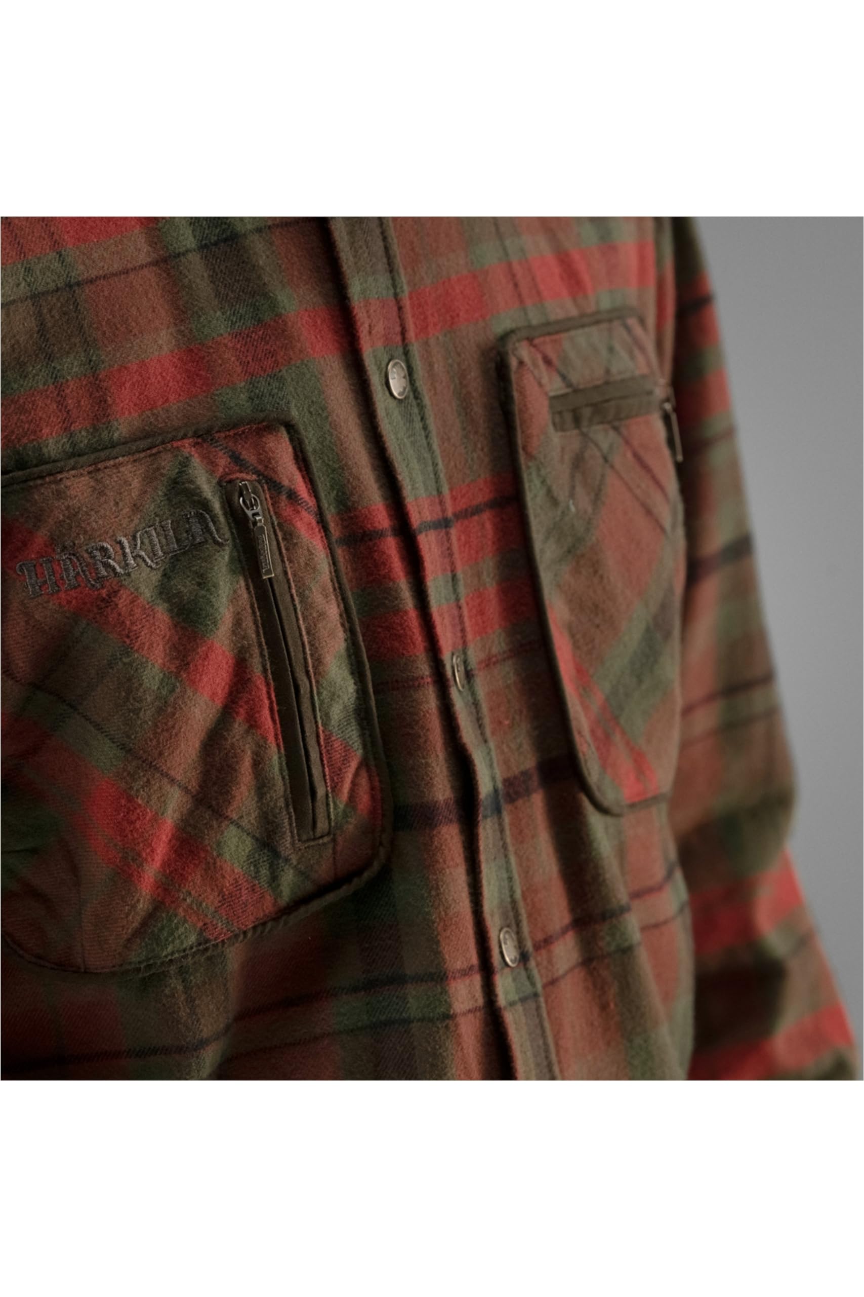 Härkila Pajala Hemd Red Autumn Check XXL Flanell