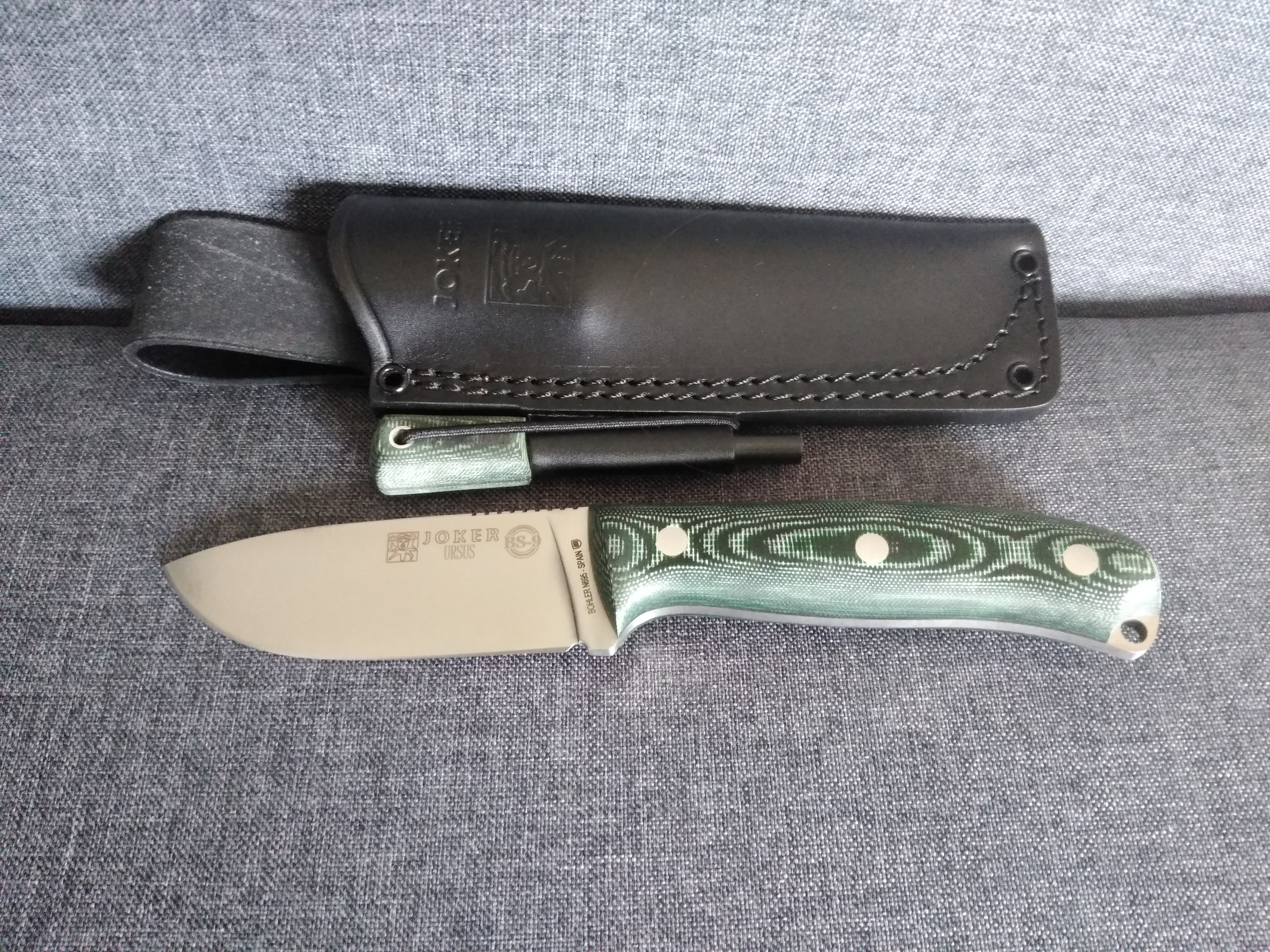 Joker Ursus CV116-P Jagdmesser Micarta grün 10 cm N695
