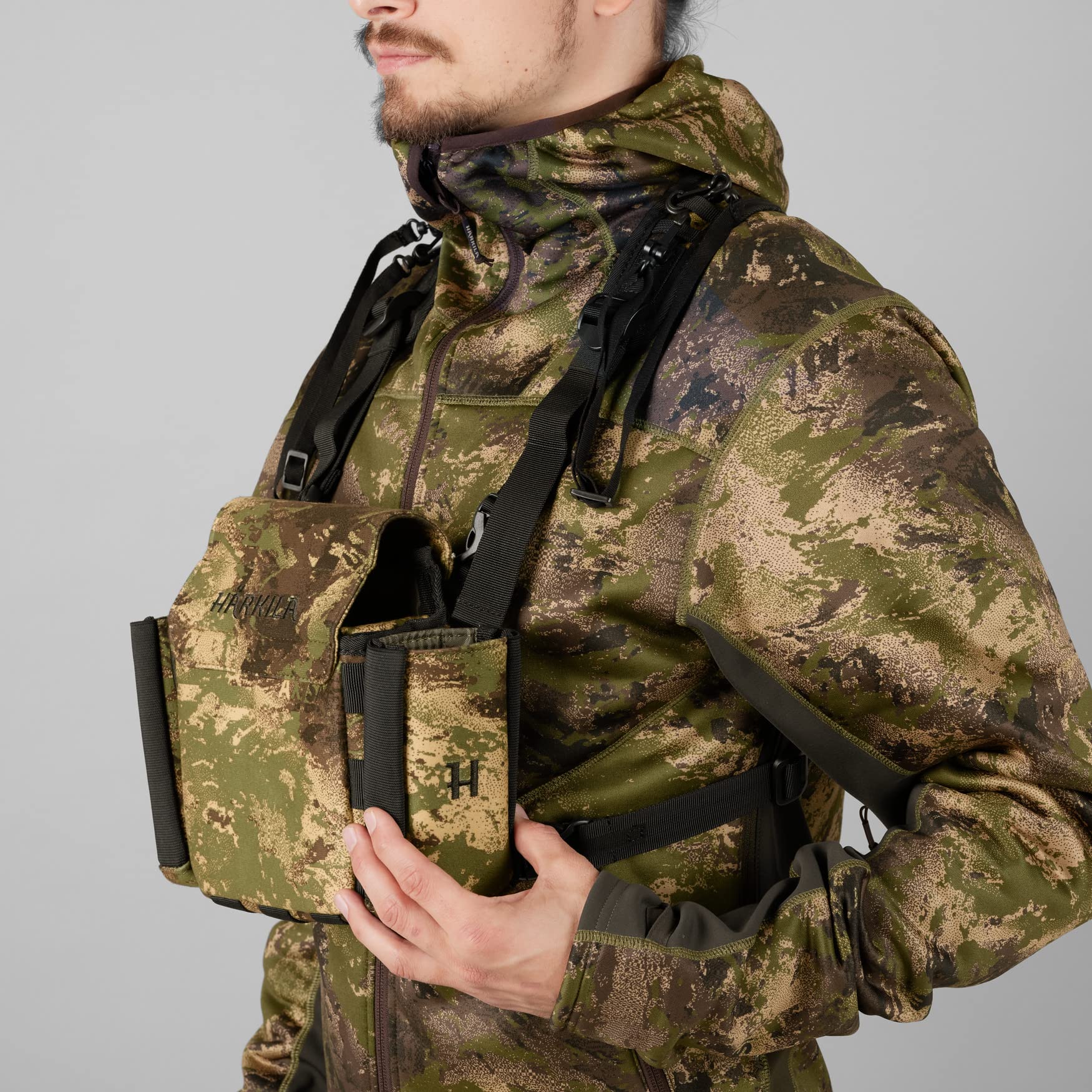 Härkila Deer Stalker Camo Fernglashalter grün