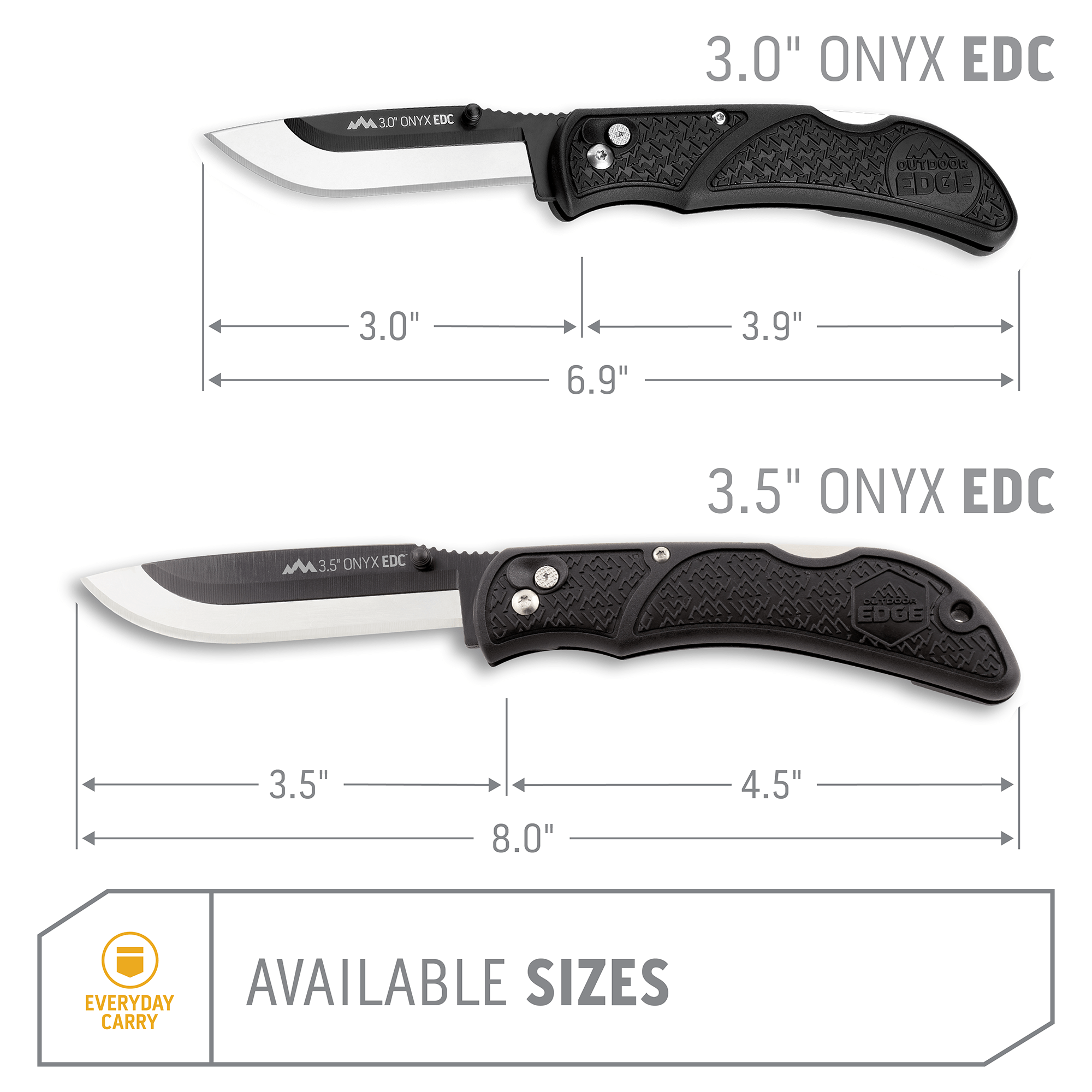 Outdoor Edge Razor Onyx 3.5 Taschenmesser 27 Klingen