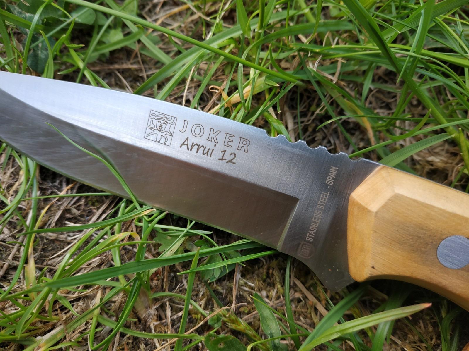 Joker Arrui CO63 Jagdmesser 12 cm Olivenholz