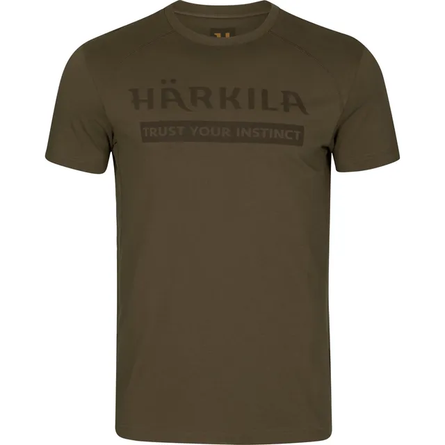 Härkila Logo S/S T-Shirt Willow Green mit Print