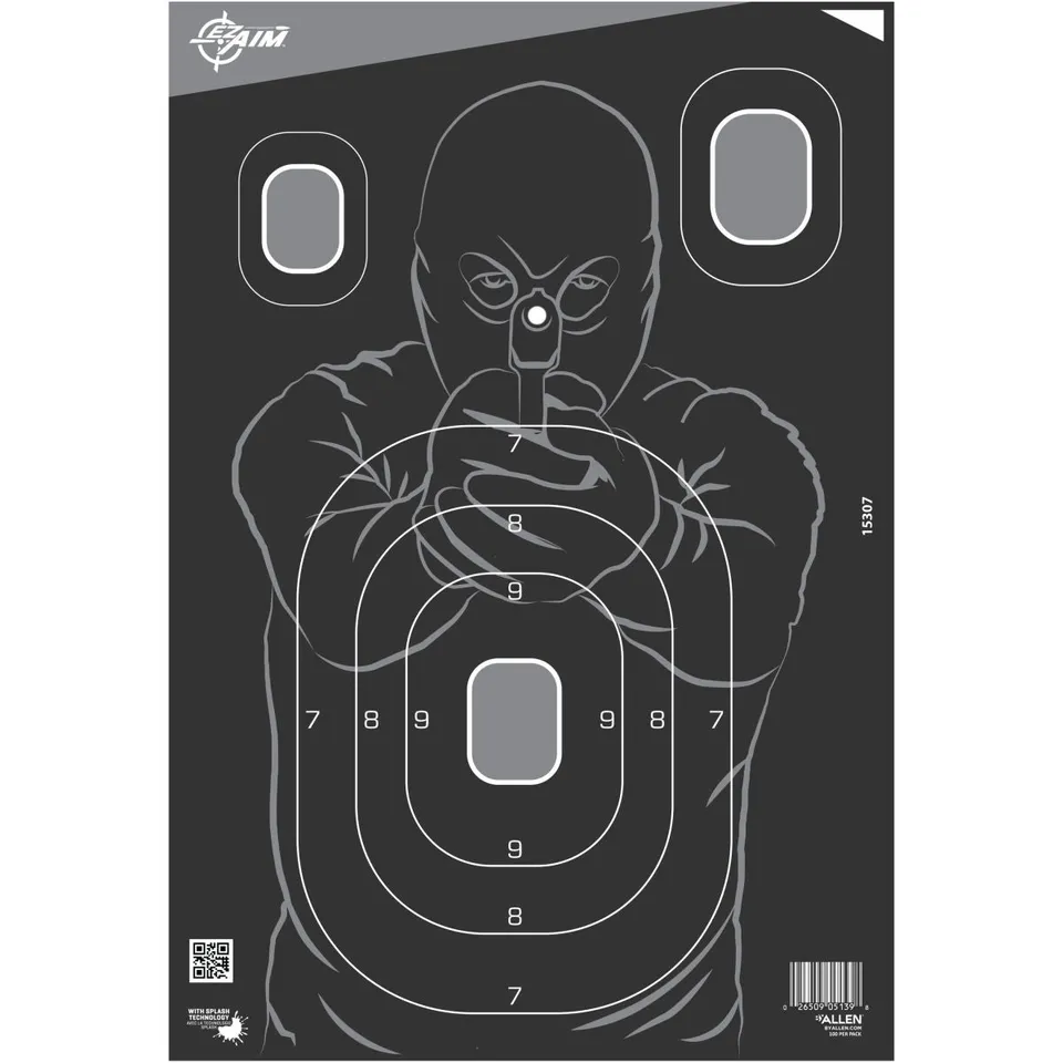 Allen EZ Aim Splash Schießscheiben Silhouette 100er Pack