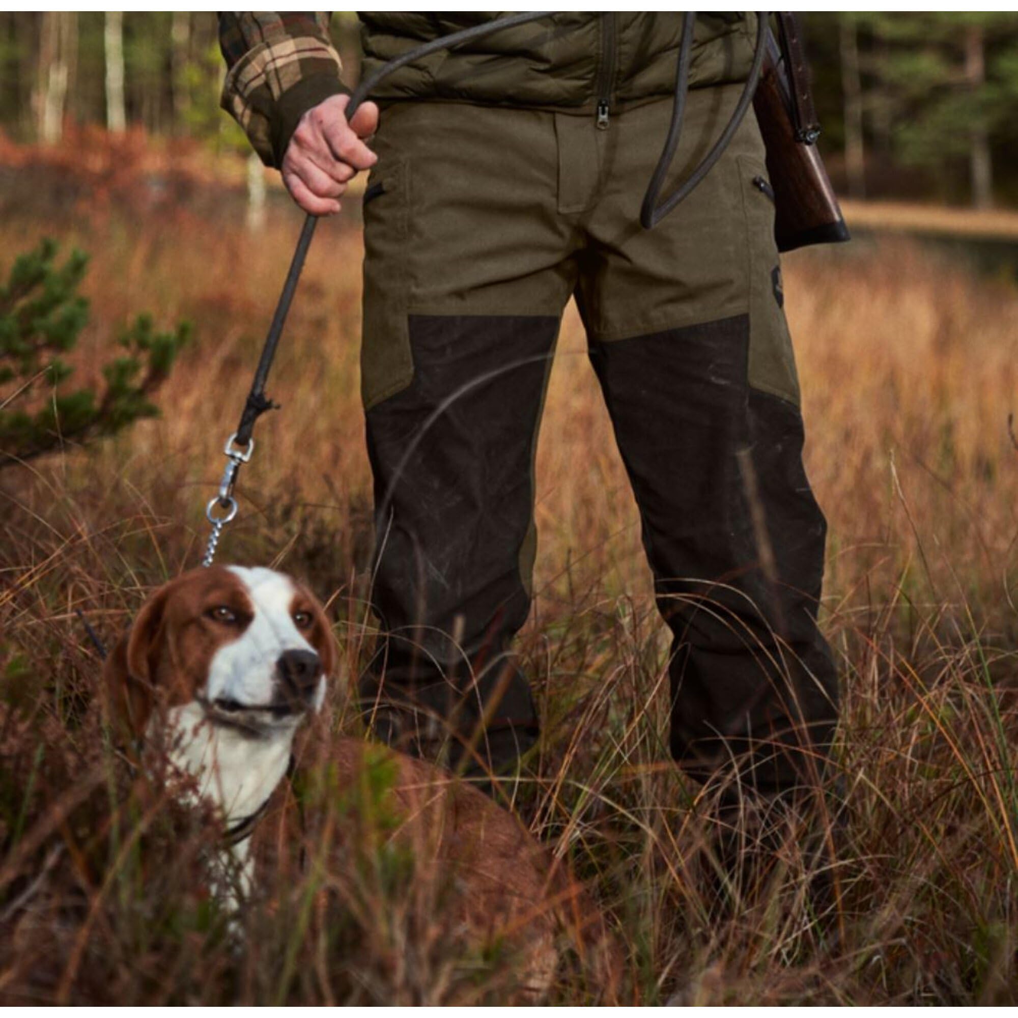 Härkila Driven Hunt HWS Hose 48 Willow Green Leder