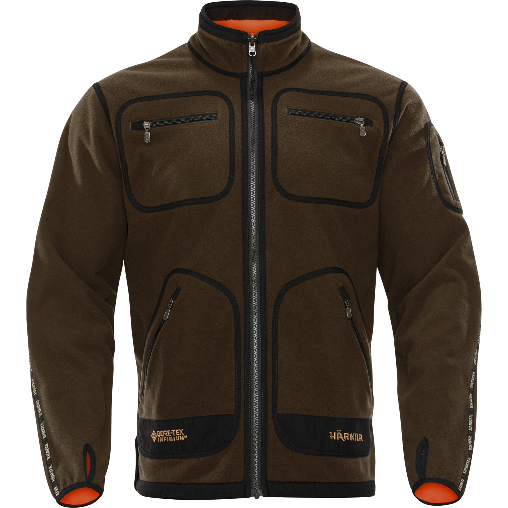 Härkila Kamko Fleecejacke Herren Green/Bordeaux Wende