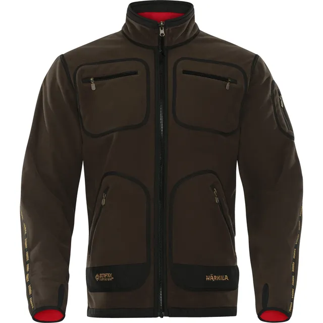 Härkila Kamko Fleecejacke Herren Brown/Red winddicht