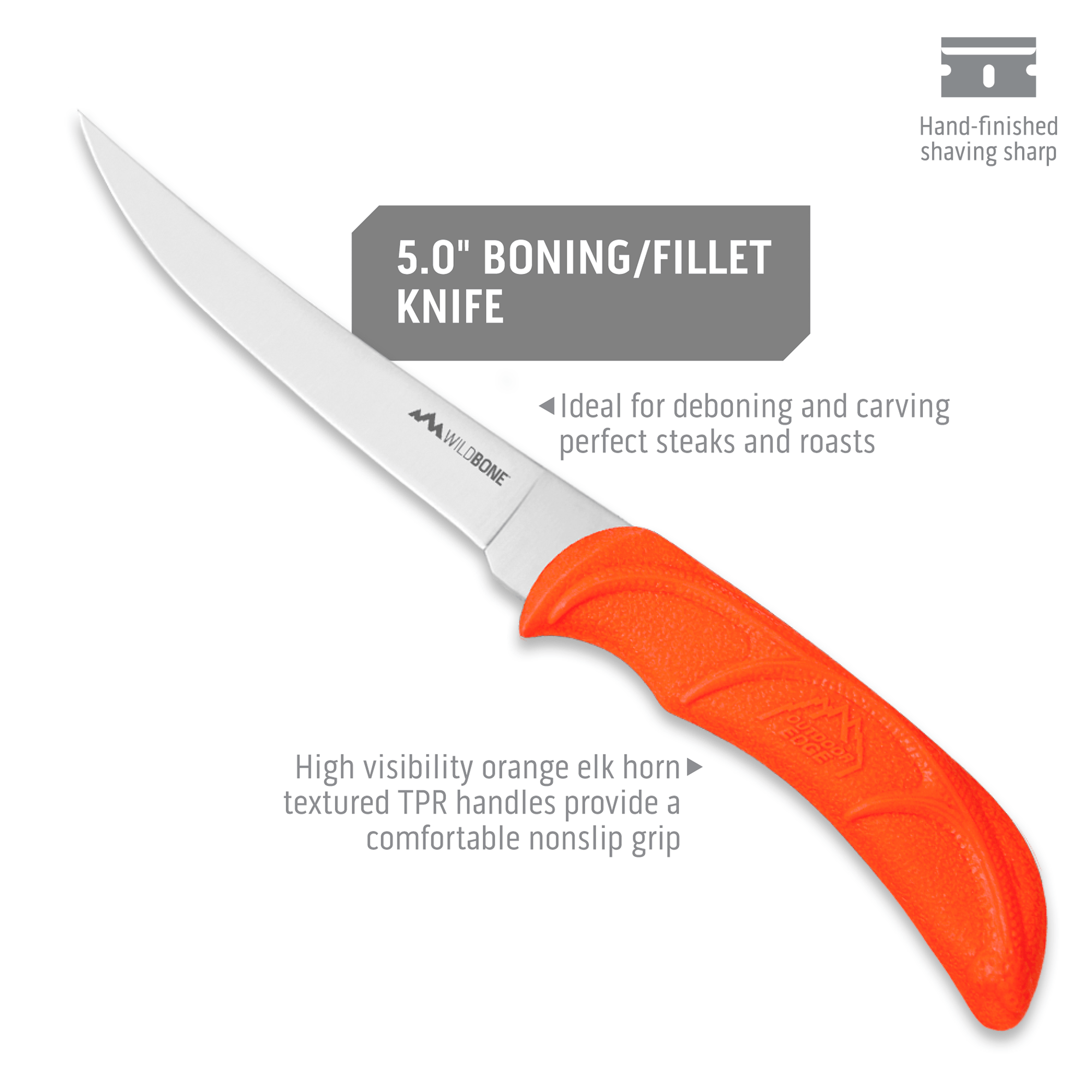 Outdoor Edge Jaeger Pak Aufbrechset 8-teilig orange Edelstahl