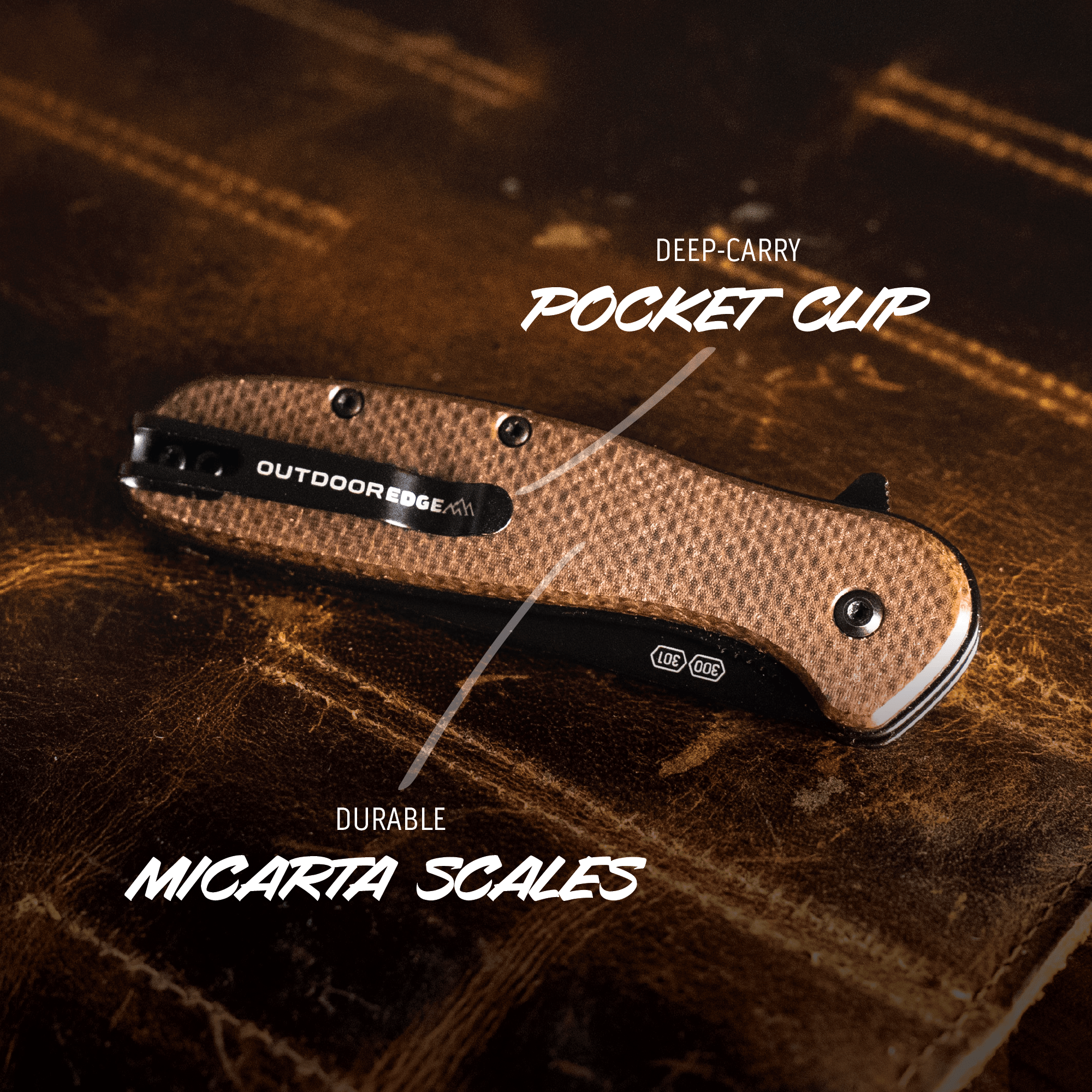 Outdoor Edge Razor VX2 Taschenmesser Micarta wetterfest