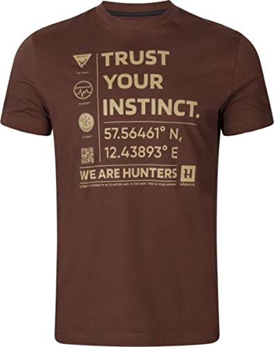 Härkila Instinct S/S T-Shirt Burgundy Kurzarm
