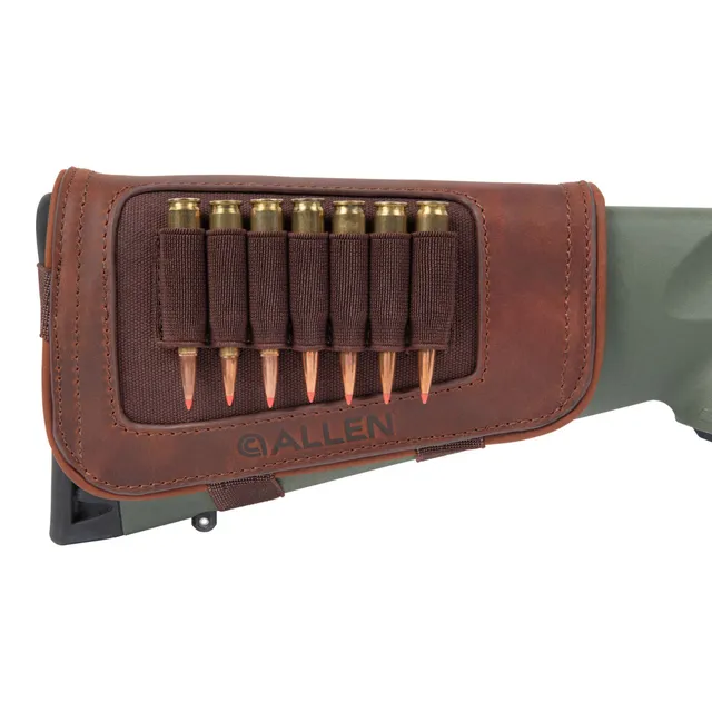 Allen Castle Schaftpatronenhalter Leder braun 7 Schuss