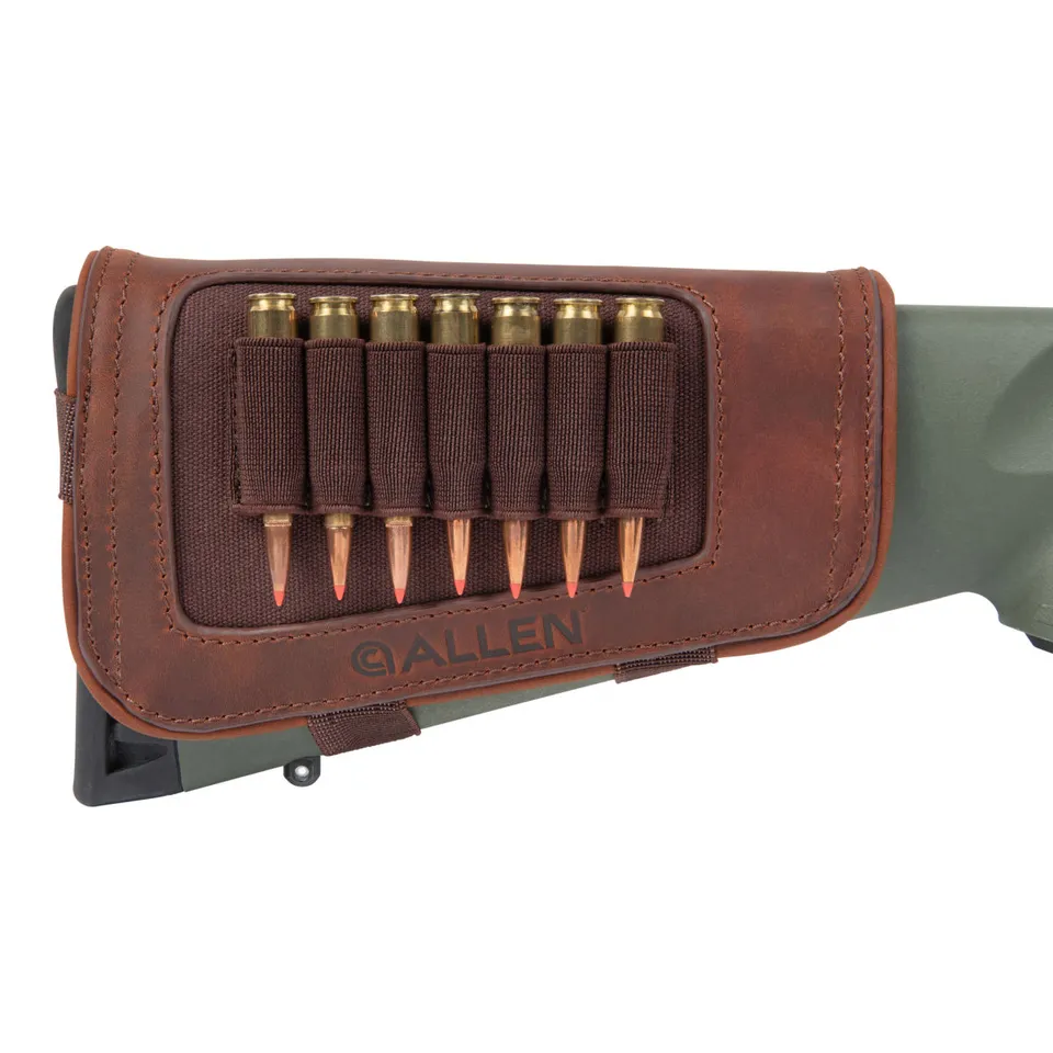 Allen Castle Schaftpatronenhalter Leder braun 7 Schuss