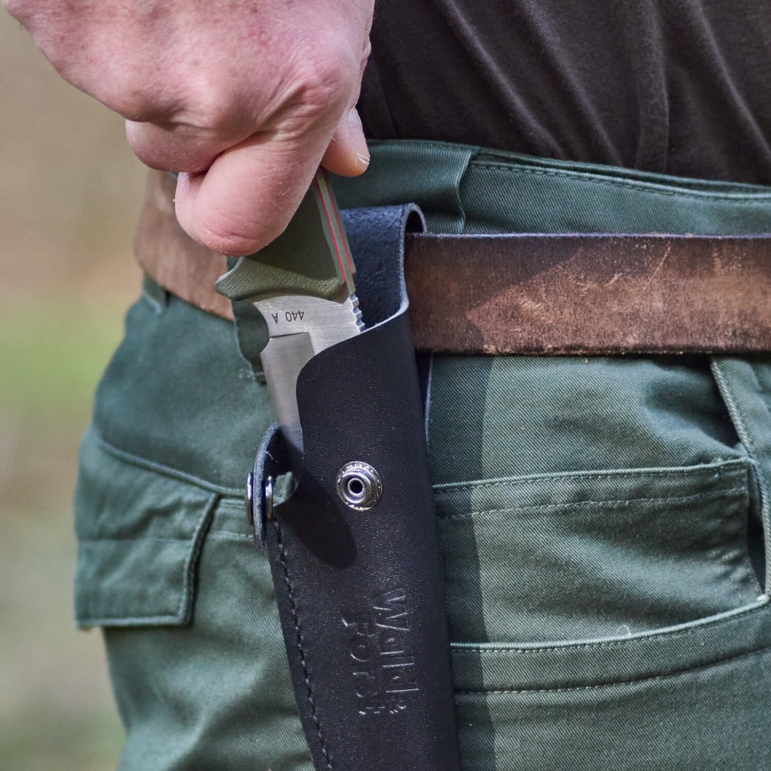 Wald & Forst Core G10 Jagdmesser Oliv Fulltang