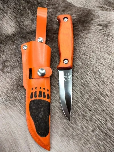 Wood Jewel Mesikämmen Sammlermesser Orange 9,5 cm
