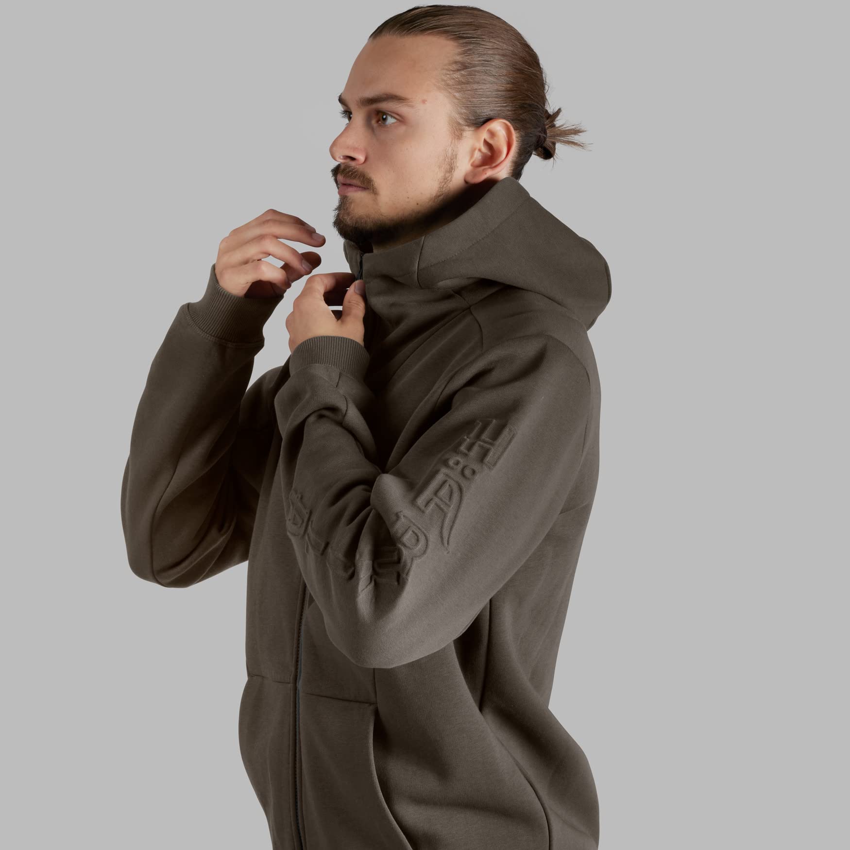 Härkila Hoodie Zip-Hoodie Grau Stretch eng