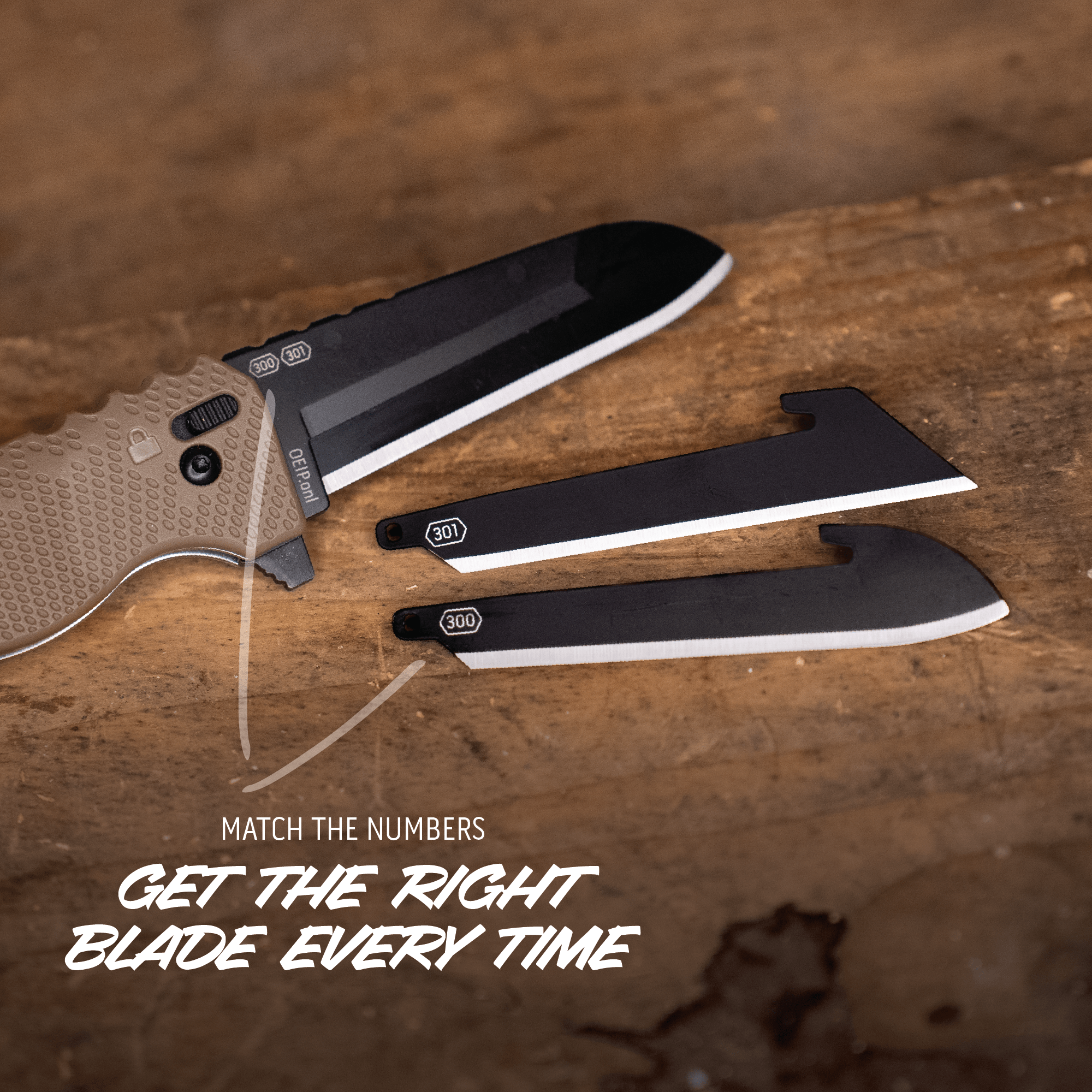 Outdoor Edge Razor XD1 Arbeitsmesser 3.0 Zoll Wechselklinge