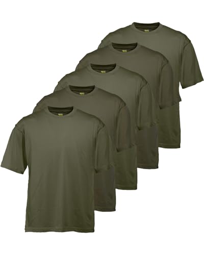 Wald & Forst T-Shirt Oliv 5er-Pack Baumwolle