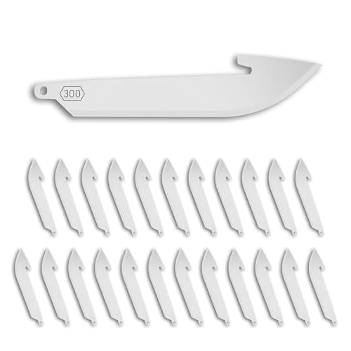 Outdoor Edge 300 Ersatzklingen Drop-Point 3" 24er-Pack scharf