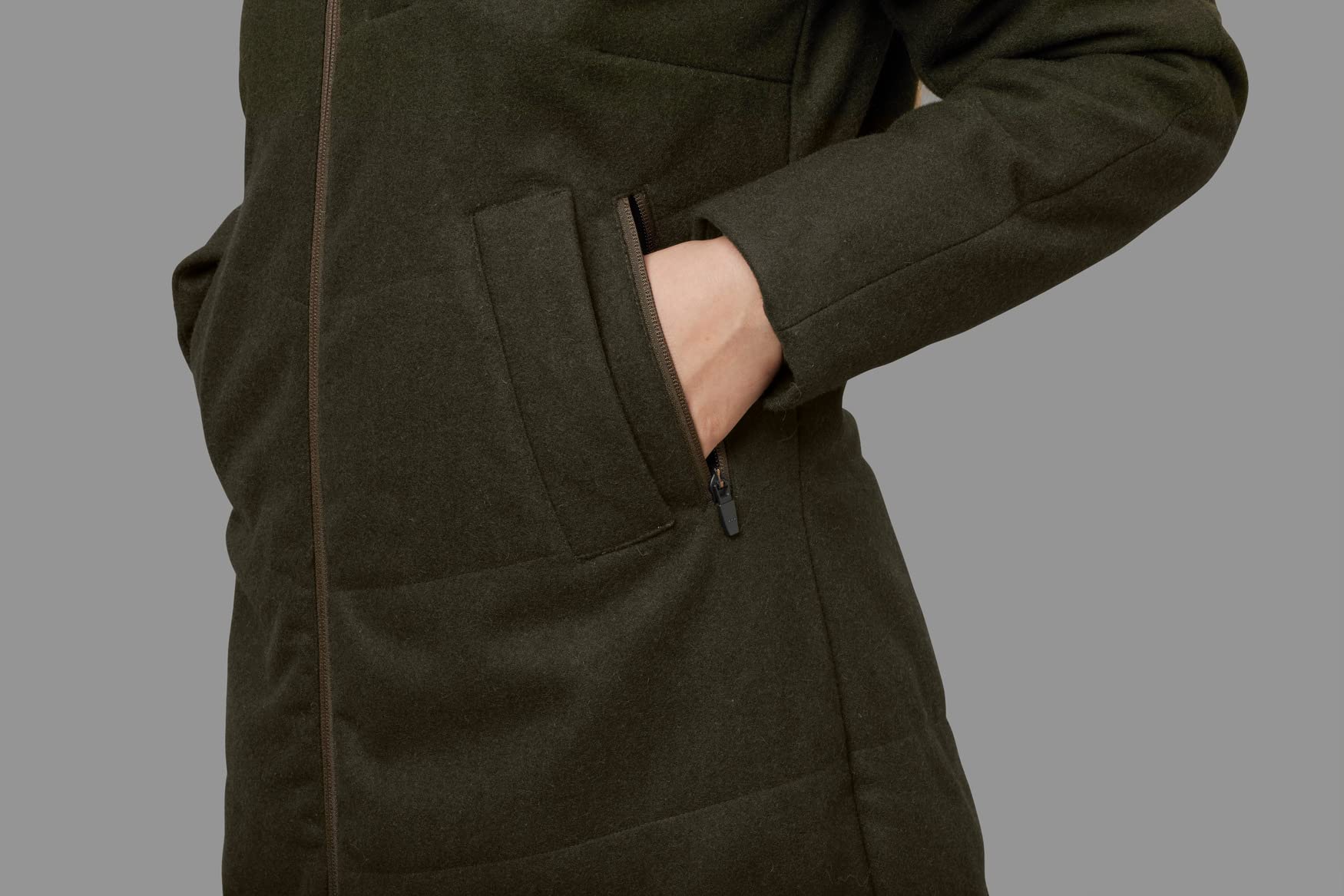 Härkila Metso Winter Jacke Damen Willow Green Gr. 36 Wollmix