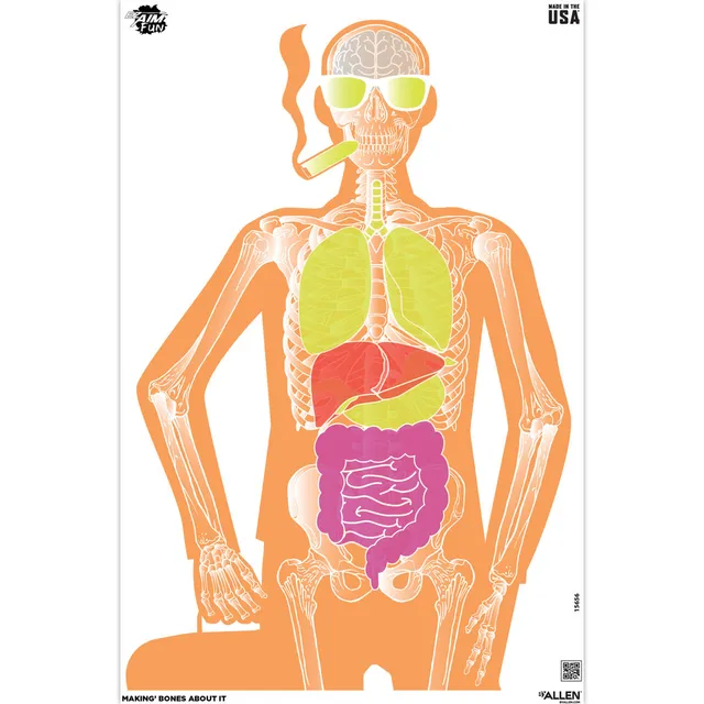Allen EZ Aim Makin Bones Silhouette Zielscheibe 3er Pack Anatomie