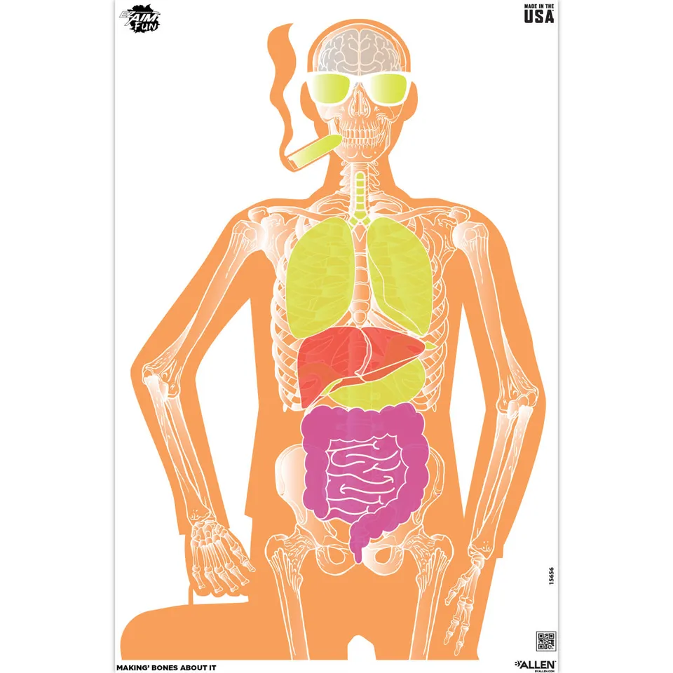 Allen EZ Aim Makin Bones Silhouette Zielscheibe 3er Pack Anatomie