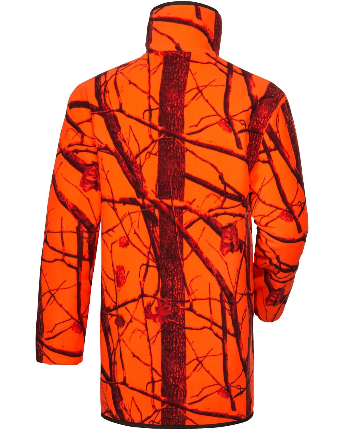 Wald & Forst Faserpelz Wendejacke M Signalcamo/Oliv geräuscharm