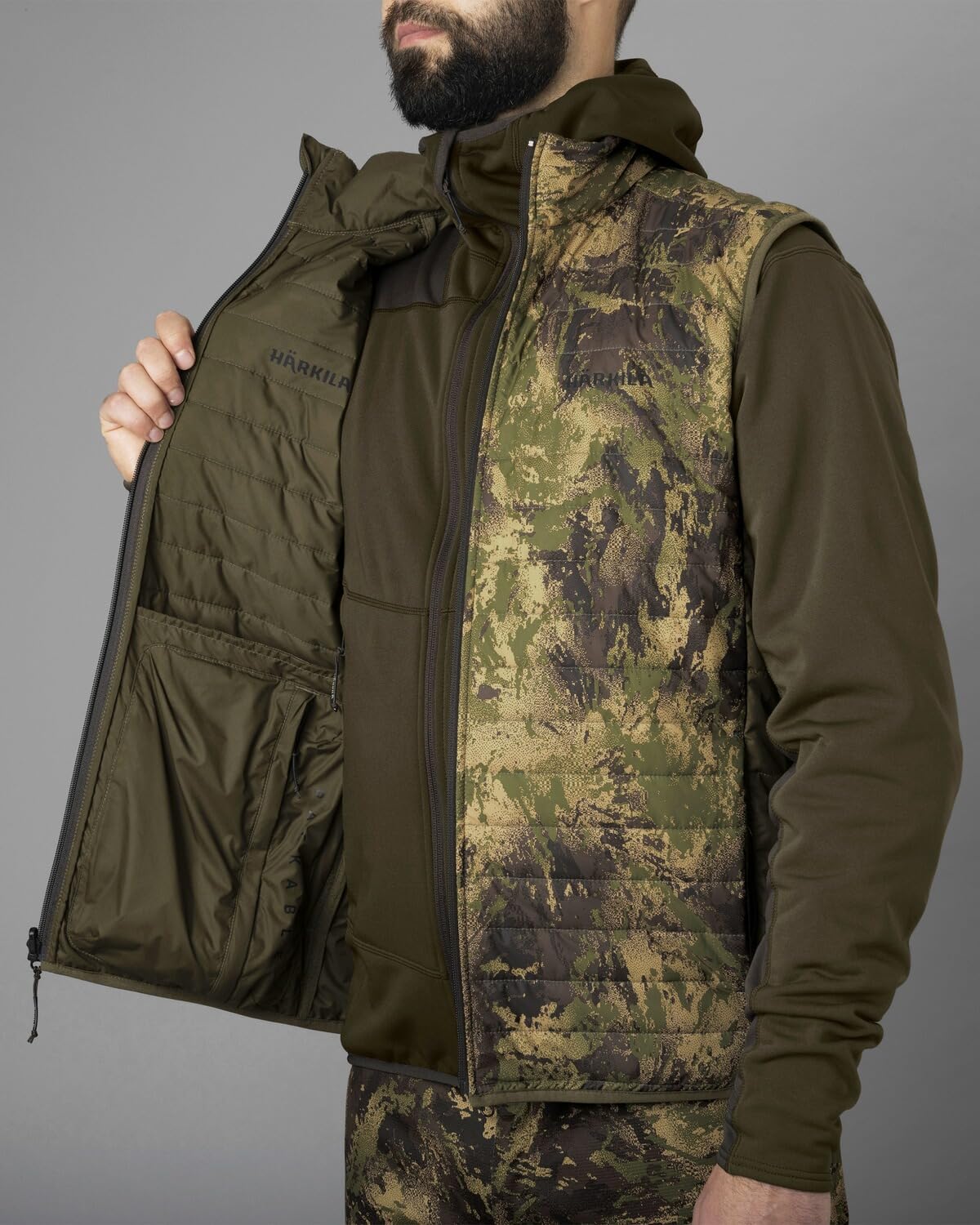 Härkila Deer Stalker Camo Wendeweste XL wasserabweisend