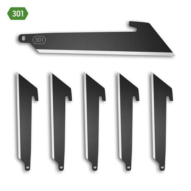 Outdoor Edge 3.0 Ersatzklingen 6er Pack schwarz