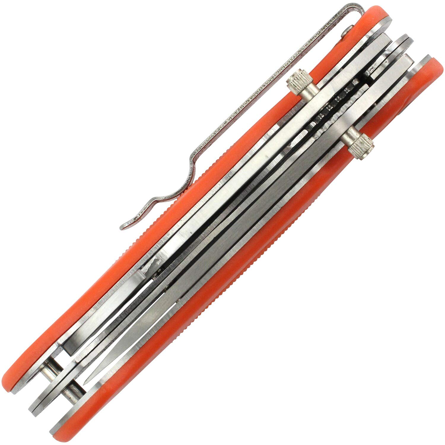Wald & Forst Einhand Jagdmesser Orange 8 cm Säge