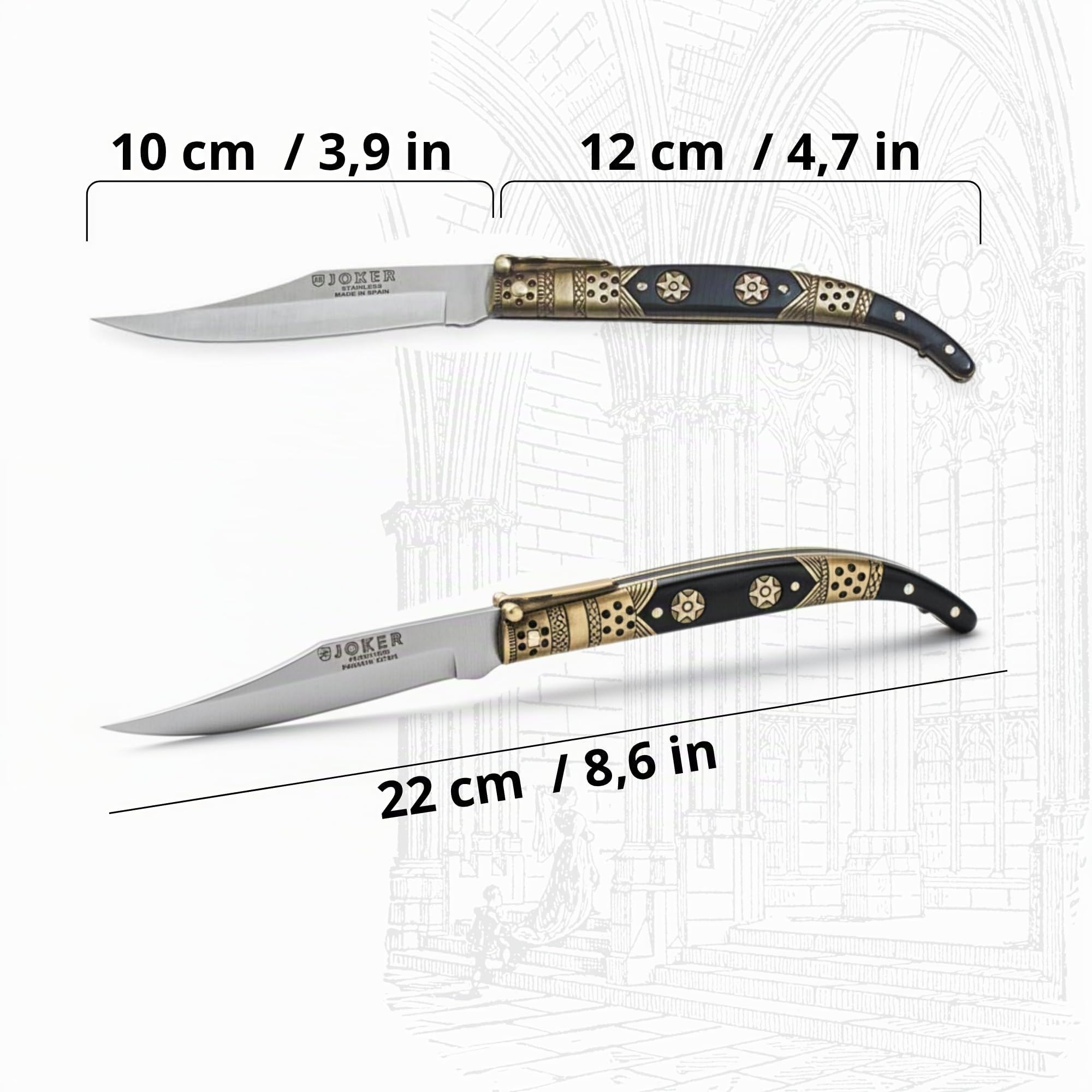 Joker N103C Taschenmesser 10 cm Zamak-Griff
