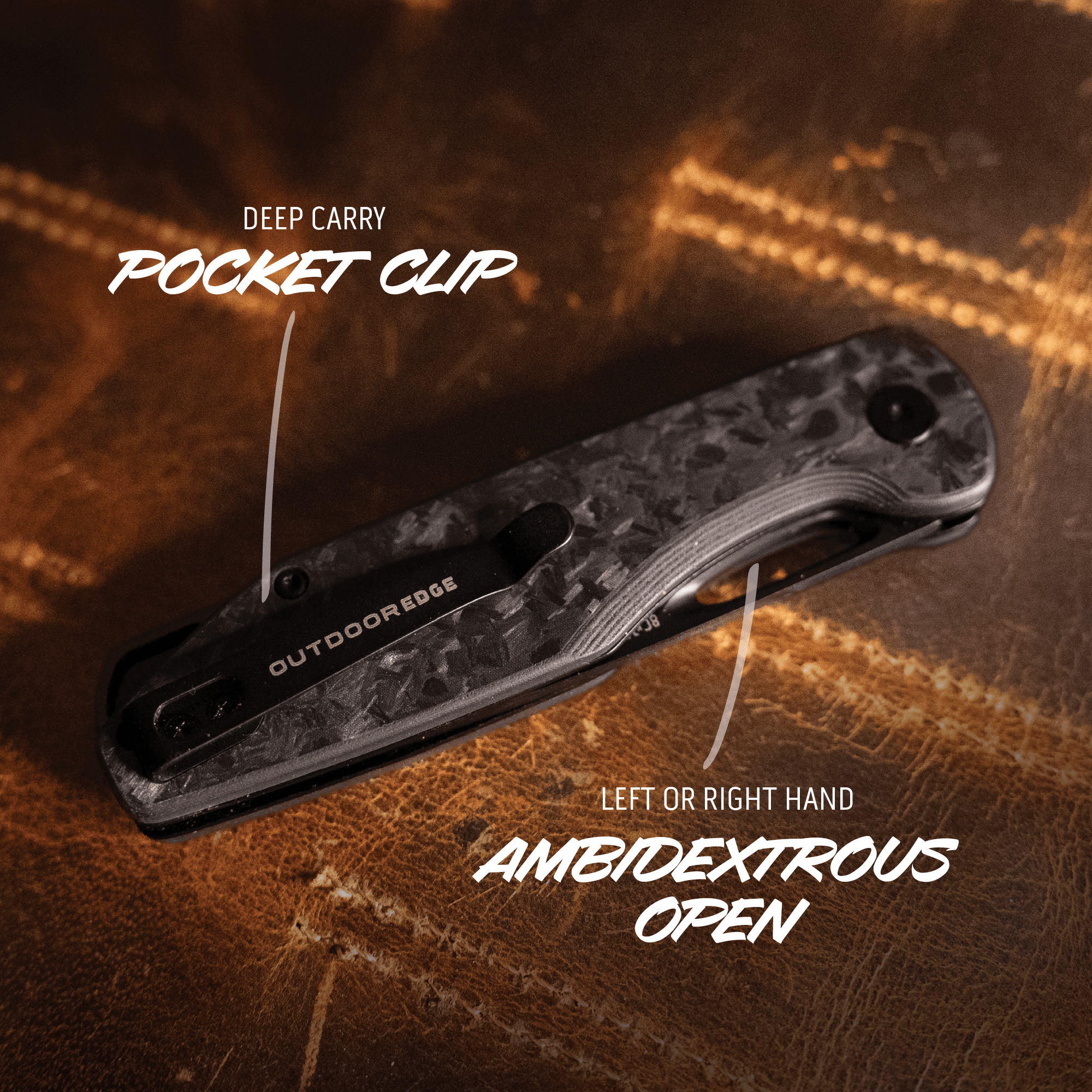 Outdoor Edge Kaytan Klappmesser Carbon 8,4 cm