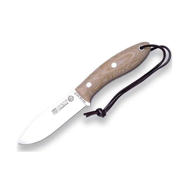 Joker Canadiense CM114-P Bushcraftmesser Micarta braun Sandvik