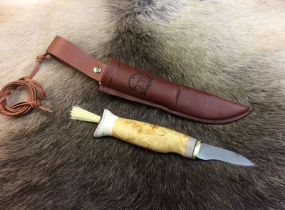 Wood Jewel 92 Pilzmesser 5,5 cm mit Bürste und Band