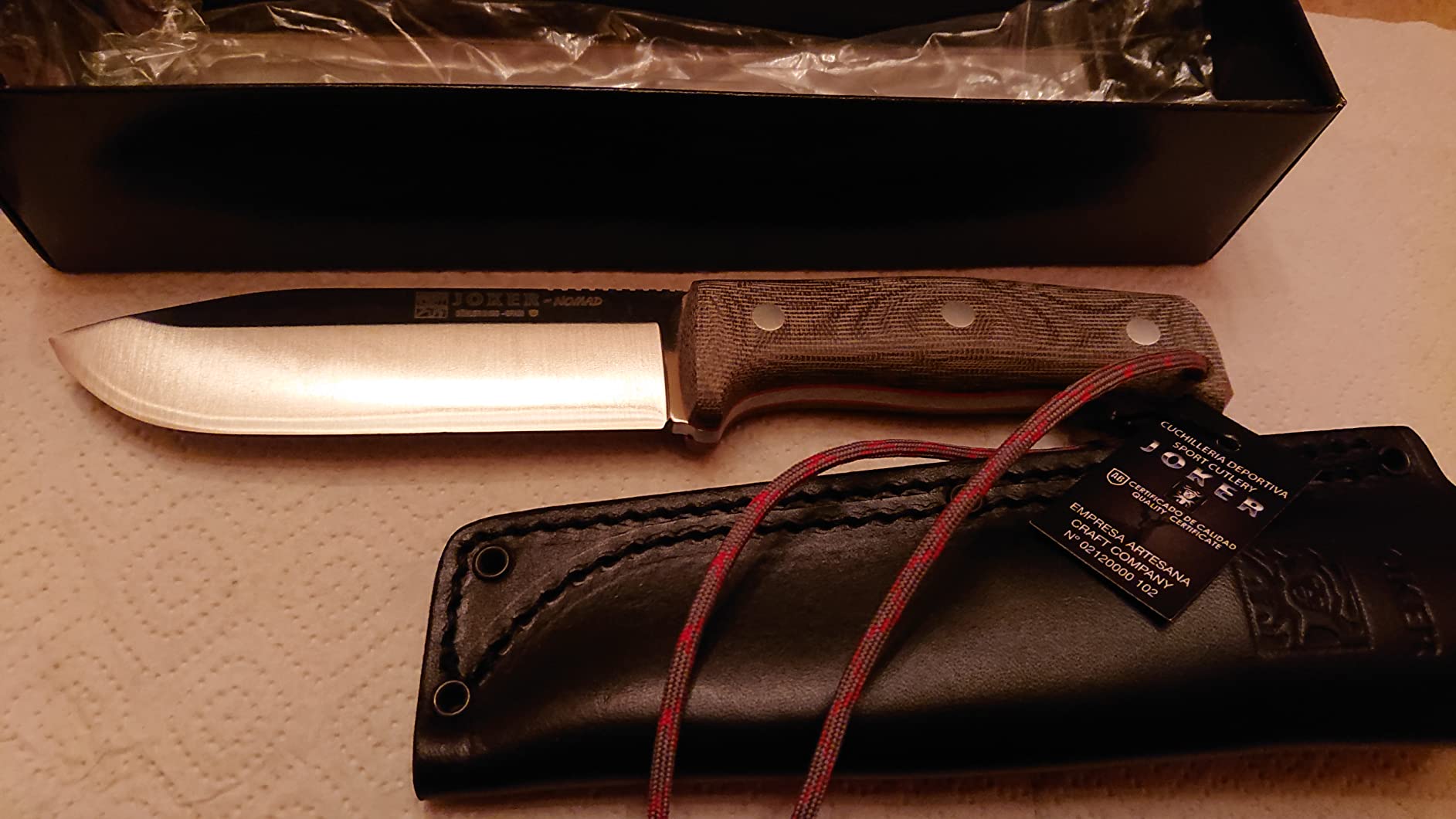Joker Nomad CV125 Survivalmesser Micarta 12,7 cm