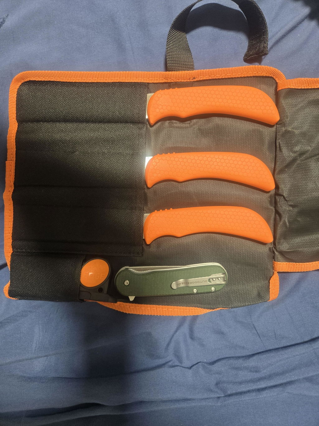 Outdoor Edge Wildlite Roll Pack Jagdmesserset 4-teilig Edelstahl