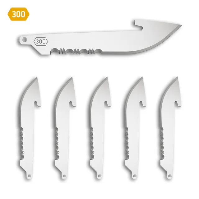 Outdoor Edge Razor 3.0 Ersatzklingen 6er Pack halbgezahnt