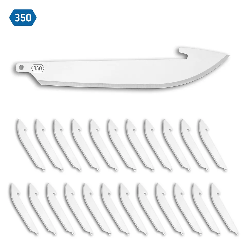Outdoor Edge 350 Ersatzklingen Drop Point 3,5 Zoll 24er Pack