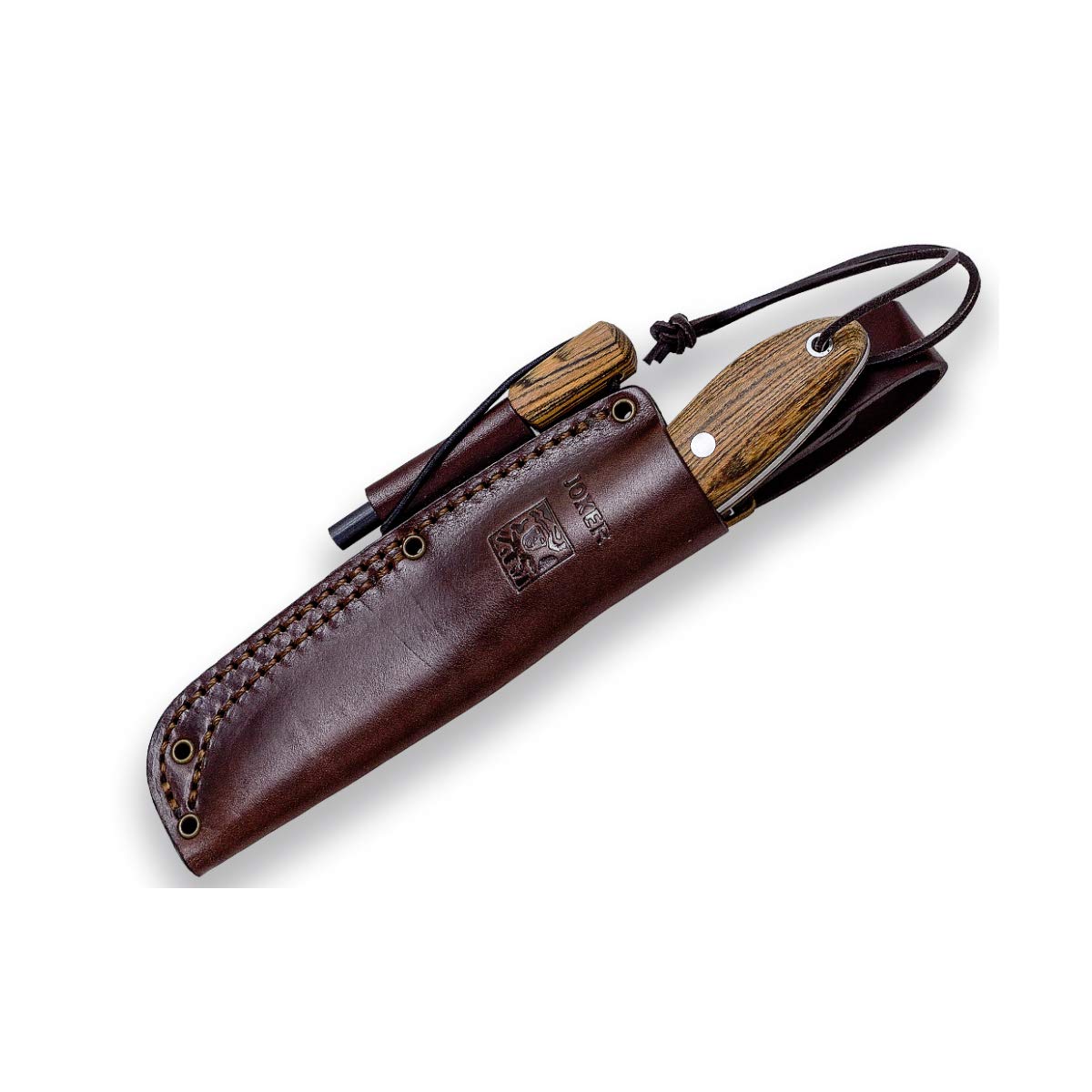 Joker Canadiense CB114-P Jagdmesser Feuerstahl-Set