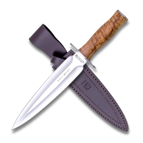 Joker Colmillo CO108 Jagdmesser Olivenholz Lederscheide