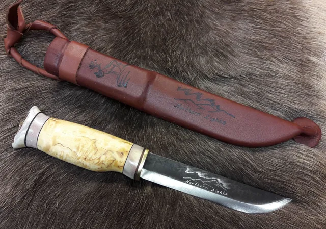Wood Jewel 23NL Northern Lights Puukko Messer 13 cm