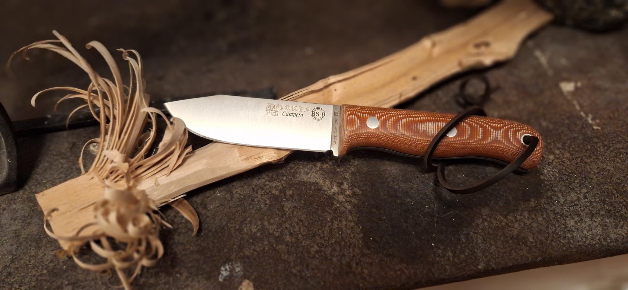 Joker Campero CM112 Gürtelmesser Leder 10,5 cm