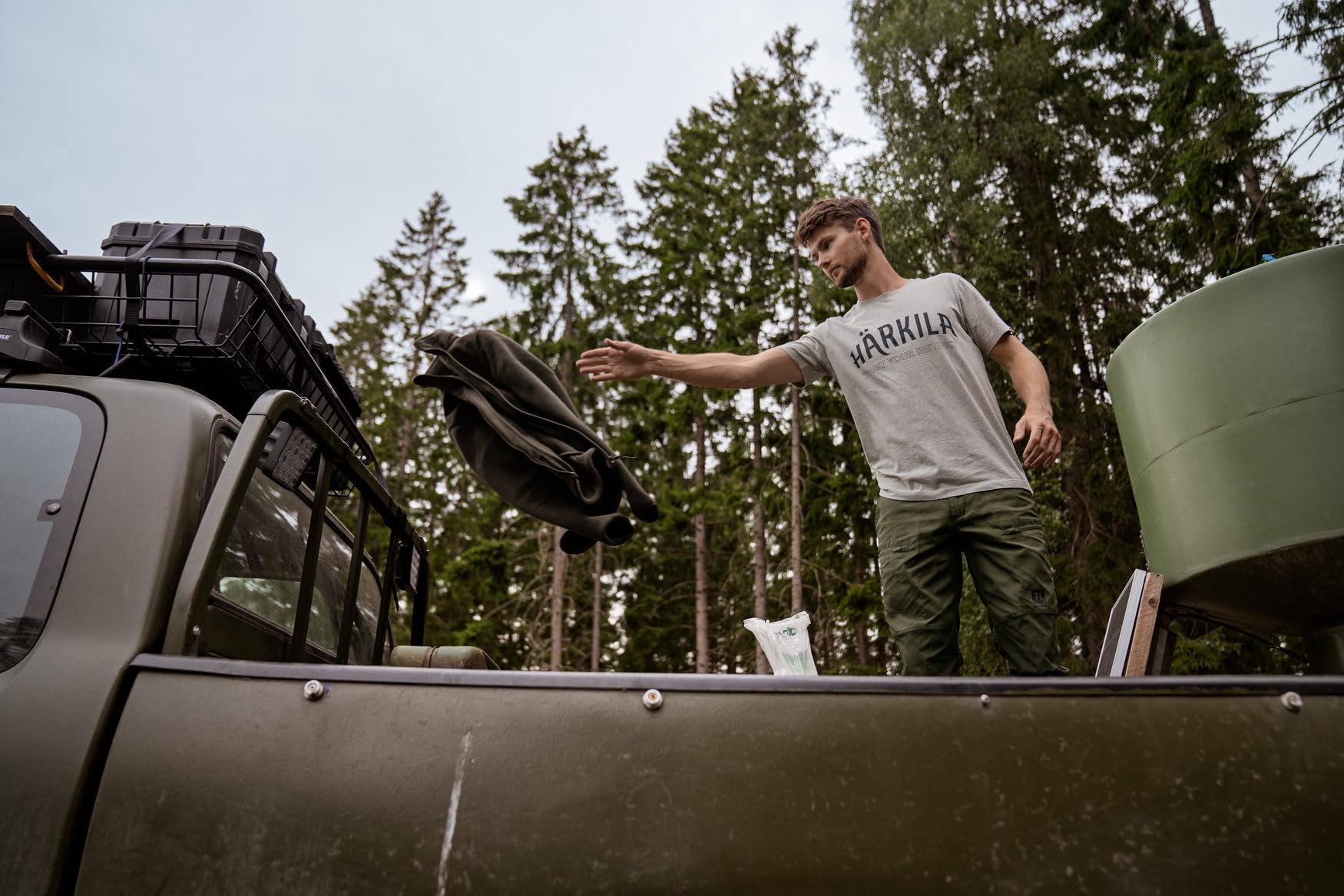 Härkila Modi Melange T-Shirt Kurzarm Hellgrau Baumwolle