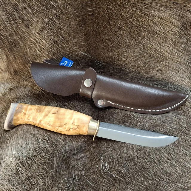 Wood Jewel Partiopuukko Pfadfindermesser 8,5 cm Horngriff Fingerschutz