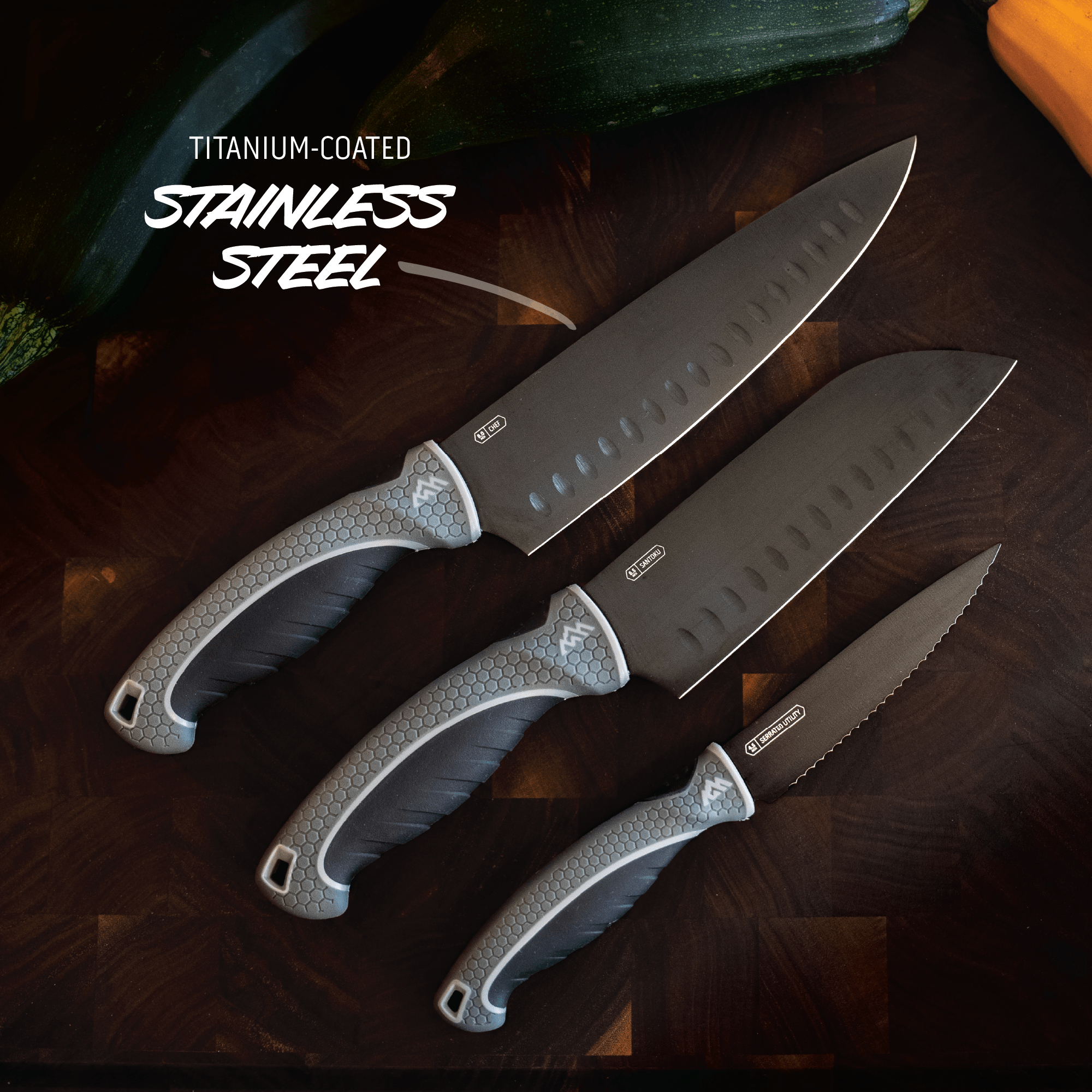 Outdoor Edge ErgoMax Chef's Essentials Messerset 3-teilig